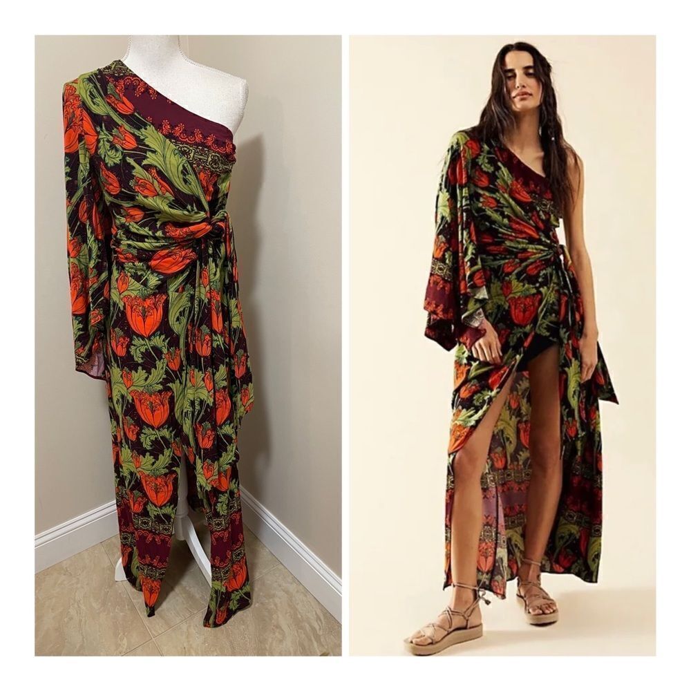 NWT Free People Pardon My French Maxi
One Shoulder Dress Size XS
Retail $228 New - Picture 1 of 11